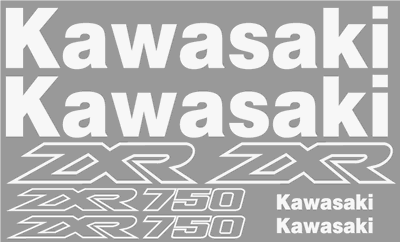 Kawasaki ZXR 750 1992 Model Decals