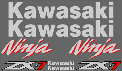 Kawasaki ZX-7 1996 Decal Set