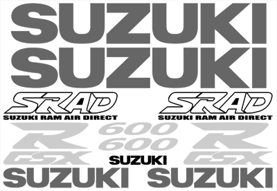 Suzuki GSXR 600 1998 Model Decal Set