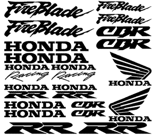 Honda fireblade 1999 decals #4