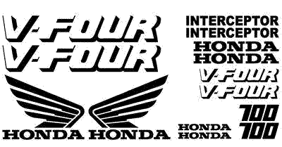 Honda interceptor decals #2