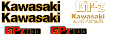 Kawasaki GPZ 1100 Decal Set 1983 Model