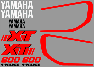 Yamaha XT600 1988 Decal Set