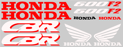 Honda F2 1993 Style Full Decal Set