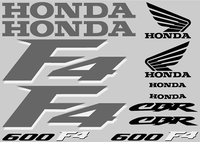 Honda F4 Decal Set 1999 Model