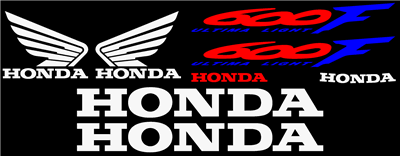Honda CBR 600F 2000 Model Full Decal Set B