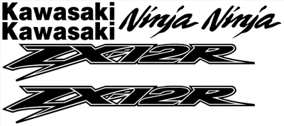 Kawasaki ZX-12R Decal Set 2000 Style