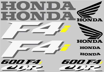 Honda F4i Decal Set 2001 Model a