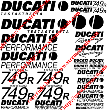 Ducati 749R Testastretta Decal Set