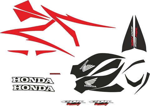Honda CBR 600RR 2007 Decal kit