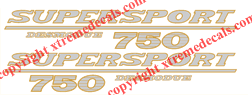 Ducati Supersport 750 Desmodue Decals