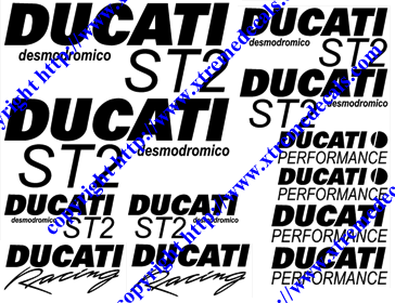ST2 Ducati 12 Decal Set