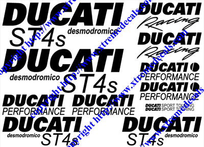 Ducati ST4s Desmodromico Decal Set
