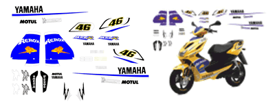 Yamaha Aerox 2006 Decals and Graphics