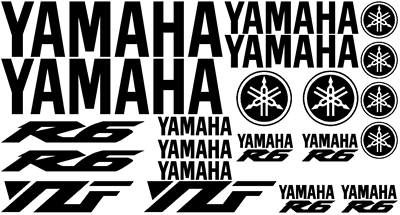 Yamaha YZF R6 2002 25 decal set