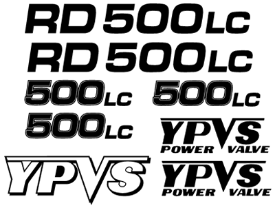 Yamaha RD500 LC Decal set
