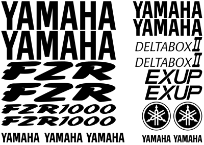 Yamaha FZR 1000 Decal Set