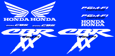 Honda Blackbird CBR 1100 XX 2000 Decal Set