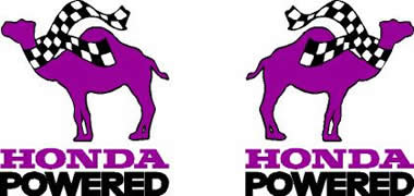 Honda Powered Camel Decals