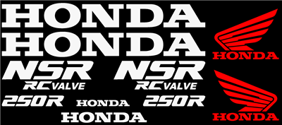 Honda NSR 250 Full Decal Set  1989 Model