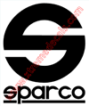 Sparko text and logo decal