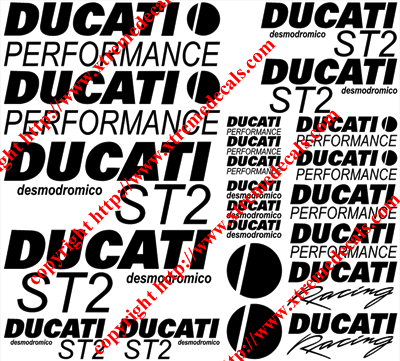 ST2 Ducati 22 Decal Set