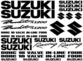 Suzuki Bandit N1200 Full Decal Set
