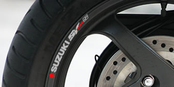 Suzuki SV1000S Rim Decal set