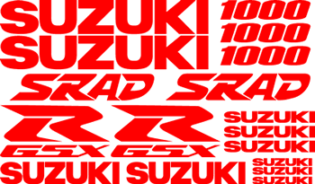 Suzuki 1000 GSXR 17 Decal Set