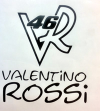 VR46 Valentino Rossi Helmet Motorbike Sticker