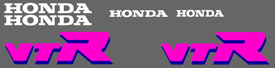 Honda VTR 250 1989 Decal Set