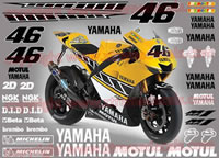 Yamaha Laguna Full Race Decal Set